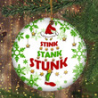 Stink Stank Stunk Ornament Funny 2021 Christmas Ornament Tree Ornament Indoor Outdoor