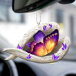 Butterfly Sleeping Angel Faith Car Hanging Ornament Car Mirror Hanging Accessories
