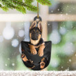 German Shepherd In Pocket Ornament Cute Dog Christmas Ornament Gifts For German Shepherd Lovers