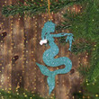Pregnant Mermaid Ornament Christmas Pregnancy Announcement Ornament For Xmas Tree Decorated