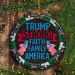 Trump Strong Faith Family America Ornament Trump Maga Christmas Ornament 2020 Xmas Tree Decor