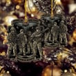 Home Of The Free Because Of The Brave Ornament Eagle Soldier Veteran Patriotic Ornament