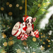 Chihuahua In Christmas Boxgift Ornament Cute Dog Xmas Ornament Christmas Gift For Dog Lovers