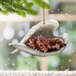 Golden Retriever In Angel Wings Ornament Dog Memorial Ornament Cute Christmas Decor