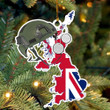 British Veteran Ornament Memorial British Military Ornament Christmas Hanging Decor