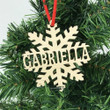 Personalized Name Snowflake Christmas Ornament Personalized Tree Ornament Family Gift