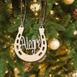 Personalized Name Hoof Print Horse Christmas Ornament Unique Equestrian Christmas Gifts