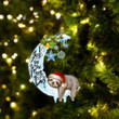 Sloth Santa I Love You To The Moon And Back Ornament Adorable Sloth ​Hanging Christmas Ornament