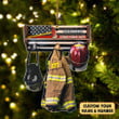 Personalized Thin Red Line Come Home Safe Ornaments Fireman Costume Xmas Tree Decoration
