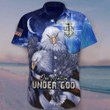US Navy Eagle One Nation Under God Hawaiian Shirt Unique Patriotic Gift For Navy Sailors