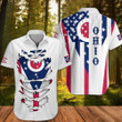 Ohio Hawaiian Shirt Unique Ohio State Apparel Patriotic Button Up Shirt Clothing