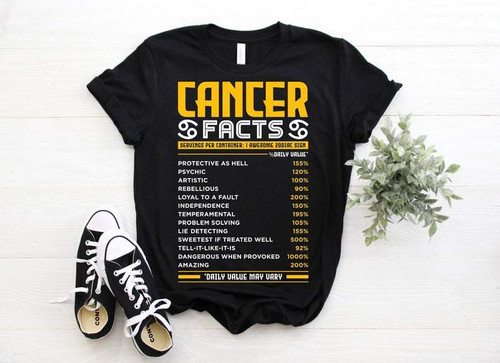 Cancer Fact Shirt, Cancer Birth Sign, Zodiac Birthday Gift Cancer Zodiac Birthday Shirt, Birthday Gift Unisex T-Shirt