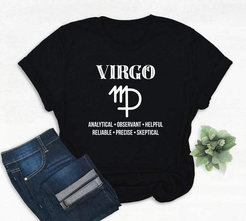 Virgo Sign Shirt, Virgo Birthday Shirt, Astrology Shirt, Birthday Gift For Her Unisex T-Shirt