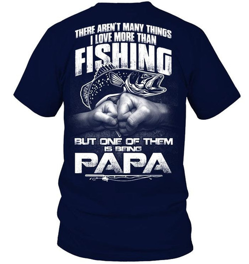 Veteran Shirt, Fishing Shirt, More Than Fishing, One Of Them Is Being Papa, Father's Day Gift For Dad KM1404