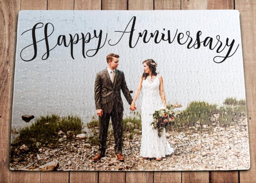 Personalized Puzzle, Wedding Gift, Anniversary Gift, Happy Anniversary Puzzle, Jigsaw Picture Puzzle