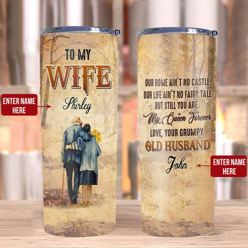 Personalized To My Wife Tumbler, Custom Tumbler, Gifts For Wife, Gifts For Her Stainless Steel Tumbler