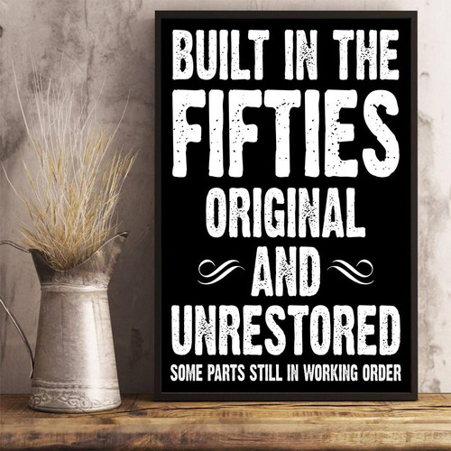 Built-In The Fifties Original And Unrestored Poster