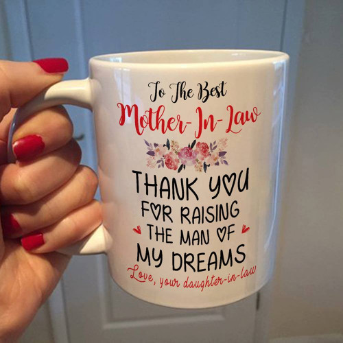 Happy Mother's Day, Mother's Day Gift Idea, Gift For Mom, Funny Mom Mug, To The Best Mother In Law Thank You Mug