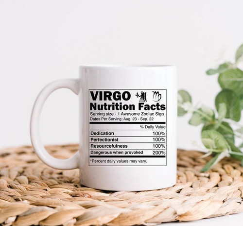 Virgo Coffee Mug, Virgo Zodiac Mug, Virgo Birthday Gift, Virgo Astrology Gift, Virgo Horoscope Mug
