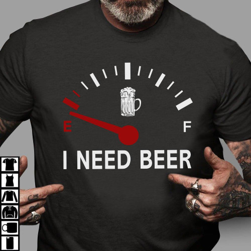 Funny Shirt, Funny Beer Lovers Men Women Shirt, Low Energy I Need Beer T-Shirt