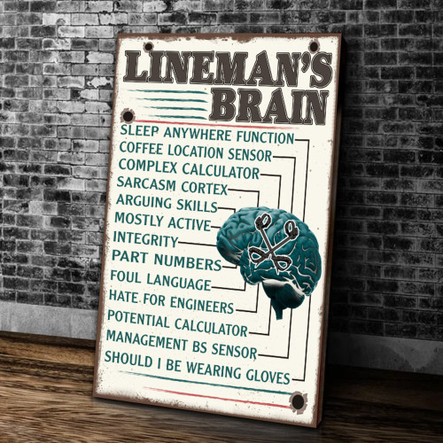 Lineman's Brain Sleep Anywhere Function Matte Canvas