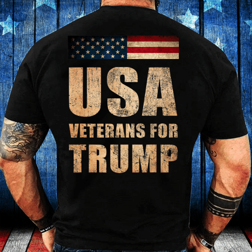 USA Veterans For Trump, Vote For President T-Shirt
