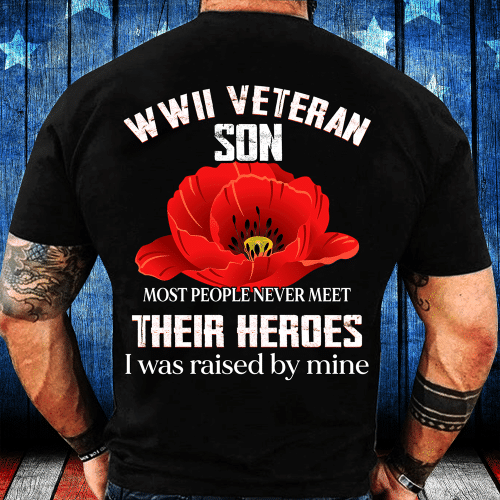 WWII Veteran Son Most People Never Meet Their Heroes T-Shirt