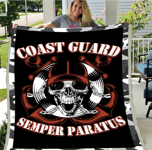 Coast Guard Veteran - Veteran Blanket, Coast Guard, Us Veteran, Quotes Blanket ATM-CGBL3 Fleece Blanket