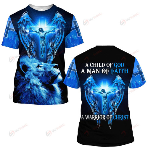 A Chid Of God A Man Of Faith Christian God Jesus All Over Printed Shirts