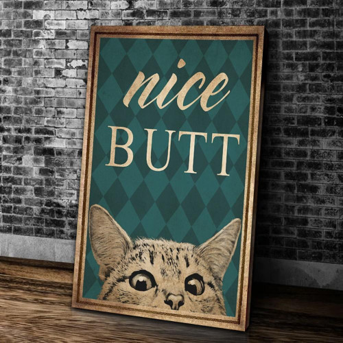 Cat Canvas, Best Gifts For Cat Lovers, Nice Butt  Matte Canvas, Cat Lover Gift