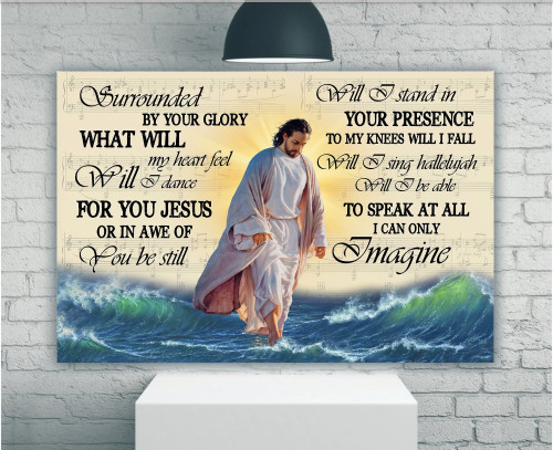 Jesus Christ I Can Only Imagine Canvas, Christian Canvas, Easter Day Canvas, Wall Art Home Decor