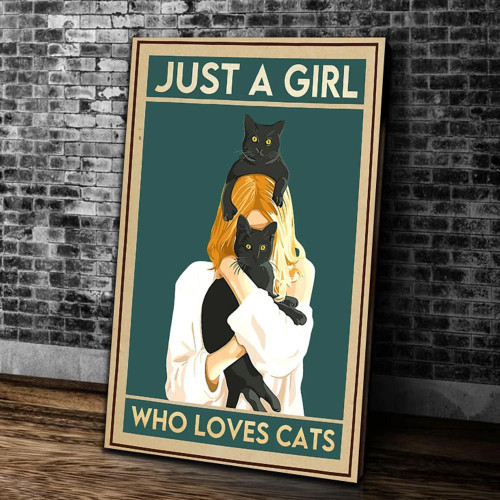 Just A Girl Who Loves Cats Matte Canvas
