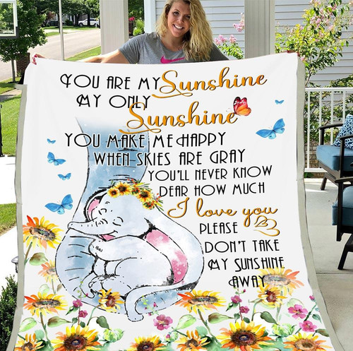 You Are My Sunshine My Only Sunshine  Fleece Blanket