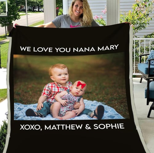Personalized Picture Perfect Sherpa Blanket