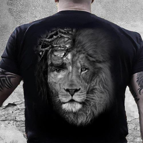 Christian Shirt, Gifts For Christian, The Lion Of Judah Premium T-Shirt