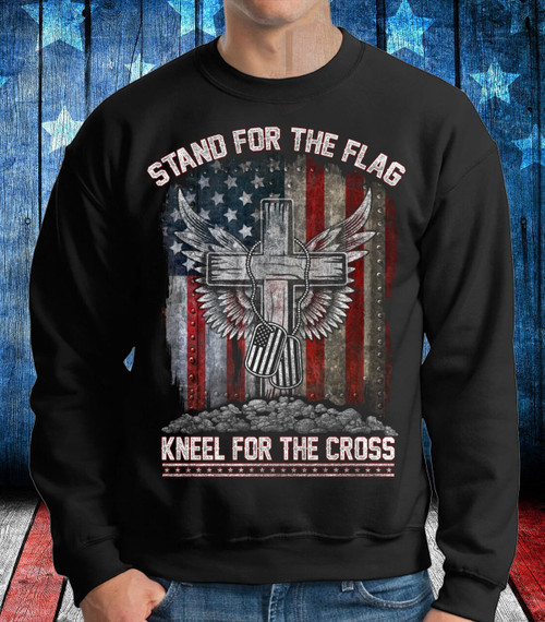 Stand For The Flag Kneel For The Cross Sweatshirt