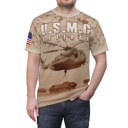 Veteran Shirt, U.S.M.C Veteran, Marine Veteran, Gift For Marine Veteran Shirt All Over Printed Shirts