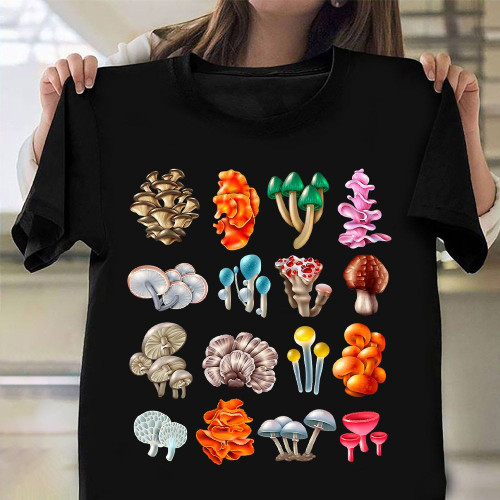 Psychedelic Mushrooms Shirt Halloween Graphic Tees Gifts For Halloween Lovers