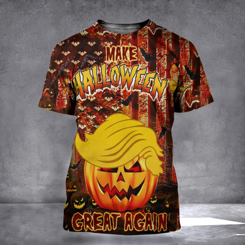 Trump Make Halloween Great Again Shirt Funny Mens Halloween T-Shirt Apparel Gifts