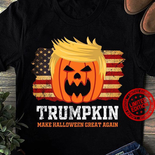 Funny Halloween Shirt, Gift For Halloween, Trumpkin Make Halloween Great Again T-Shirt