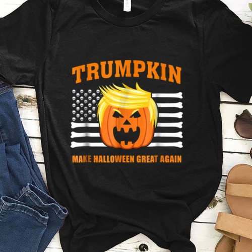 Funny Halloween Shirt, Halloween Gift Ideas, Trumpkin Make Halloween Great Again T-Shirt