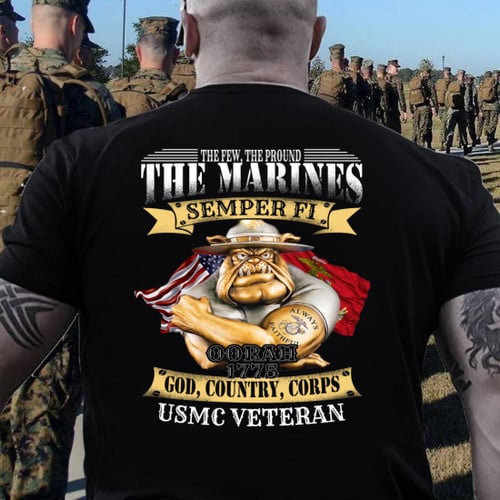Veteran Shirt, Father's Day Shirt, The Marines Semper Fi, USMC Veteran T-Shirt KM2805