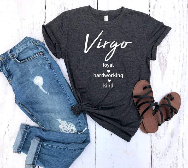 Virgo Shirt, Royal, Hardworking, Kind Zodiac Sign Shirt, Birthday Shirt, Birthday Gift For Her Unisex T-Shirt - ATMTEE