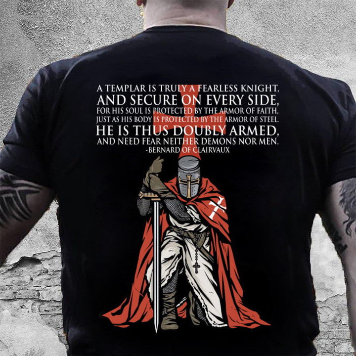 Veteran Shirt, Father's Day Gift Shirt, A Templar Is Truly A Fearless Knight T-Shirt KM2705