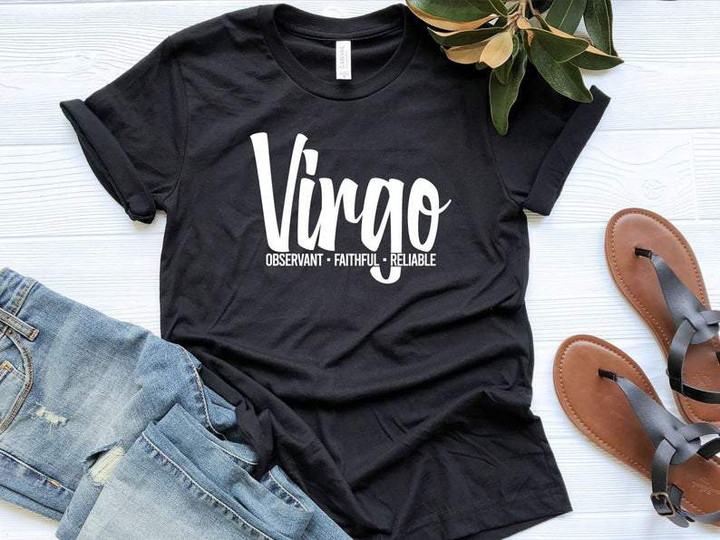 Virgo Shirt, Zodiac Sign Shirt, Virgo Birthday Gift, Birthday Gift For Her V2 Unisex T-Shirt - ATMTEE