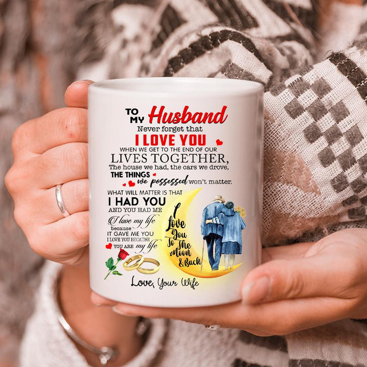 Valentine's Day Gifts For Husband Mug, To My Husband Never Forget That I Love You Mug - ATMTEE