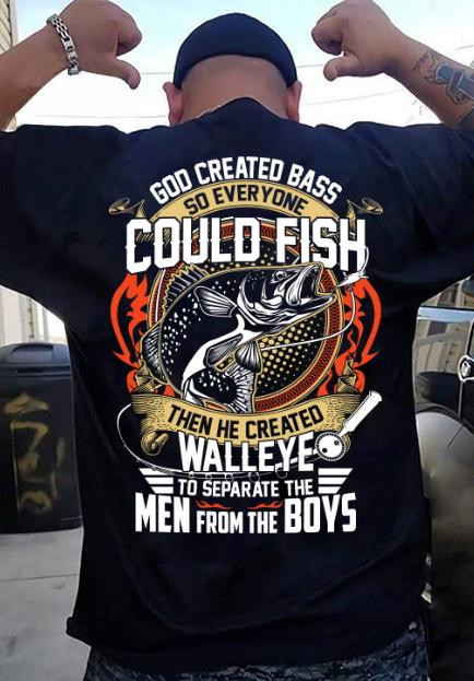 Veteran Shirt, Fishing Shirt, God Created Bass So Everyone Could Fish, Father's Day Gift For Dad KM1404 - ATMTEE