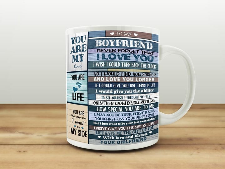 Personalized Mug To My Boyfriend Never Forget That I Love You, Valentine's Gift Mug - ATMTEE