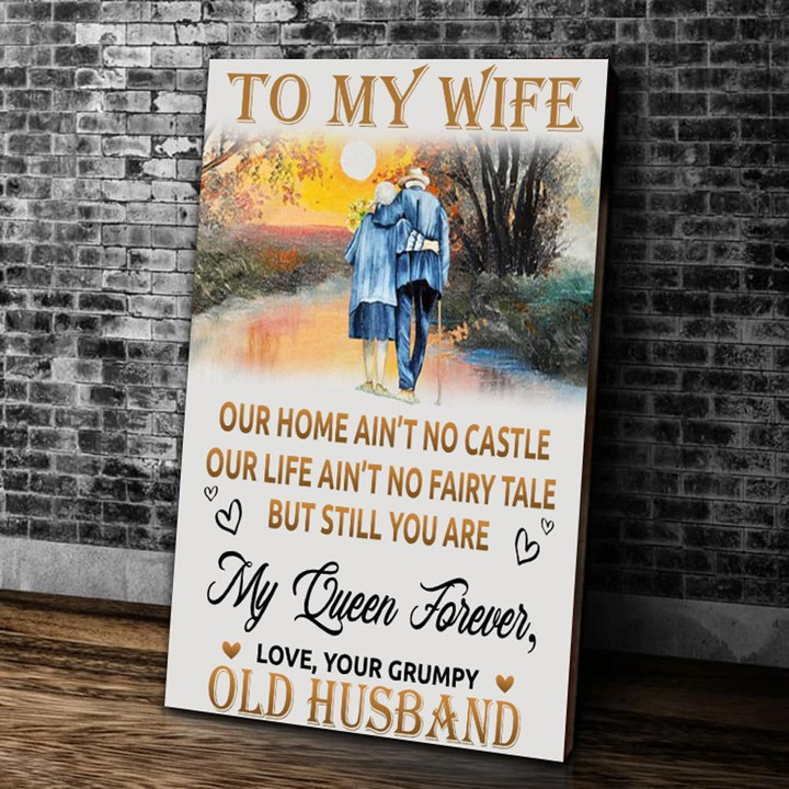 Valentine's Day Gift To My Wife Our Home Ain't No Castle Canvas - ATMTEE