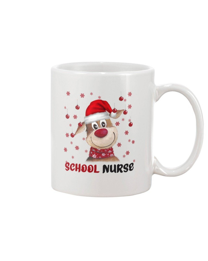 School Nurse Christmas White Mug - ATMTEE